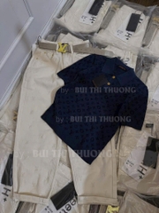 QUẦN JEAN NỮ BAGGY THÊU LV