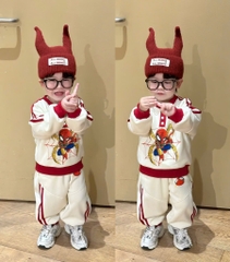 SET BỘ DÀI NỈ SIÊU NHÂN MARVAL 2 MÀU PHỐI BÉ TRAI