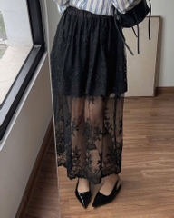 VÁY REN 2 LỚP THÊU HOA NỮ SẴN