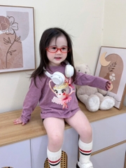 SET 4 ÁO XƯỚC HH CAPUCHINO XAHUR DÀI TAY BÉ GÁI