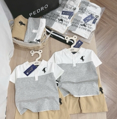 SET CỘC POLO THÊU NGỰA KÈM ĐAI BÉ TRAI SẴN (XẢ 69k)