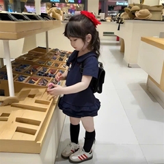VÁY POLO CỔ BẺ 3 TẦNG HÀN QUỐC CHO BÉ GÁI