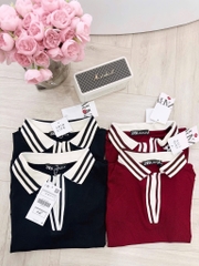 ÁO PHÔNG POLO CỔ BẺ BO XỊN NỮ SẴN