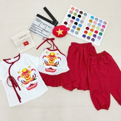 SET TRUNG THU KỲ LÂN ĐỎ BE BÉ TRAI BÉ GÁI SẴN