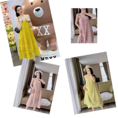 VÁY TƠ LI NGANG 3 TẦNG 2 LỚP