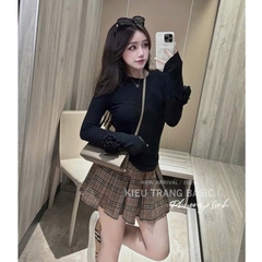 ÁO ZIP LÔNG TAY HOA NỮ THU ĐÔNG SẴN (xả 55k)
