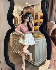 CHÂN VÁY NƠ XOÈ TẦNG(xả 65k)