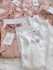 ÁO SƠ MI ZR LI DỌC CỔ CÁCH ĐIỆU NỮ SẴN (SALE 115k)