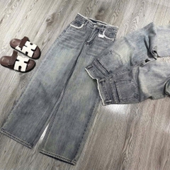 QUẦN JEAN NỮ SUÔNG VIỀN REN