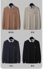 ÁO NGỰA PHỐI CỔ SƠ MI NAM THU ĐÔNG