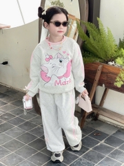 BỘ DÀI NỈ HAI DA MÈO MARIE HỒNG XÁM BÉ GÁI