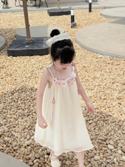 VÁY 2 DÂY TƠ NHĂN MẸ CON
