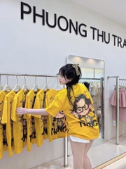 ÁO PHÔNG VÀNG CÔ GÁI MẸ CON MẮT KÍNH NỮ SIÊUUU ĐẸPPP NỮ (LOẠI RẺ 2x)