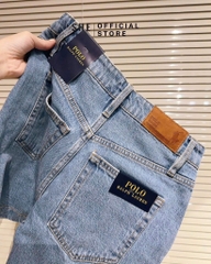 QUẦN SHORT JEAN NỮ XANH THÊU NGỰA SẴN (SALE 109k)