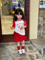 SET EM BÉ YÊU NƯỚC ĐỎ BÉ TRAI BÉ GÁI