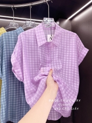 ÁO SƠ MI GU TAY LV DÍC DẮC NỮ SẴN( xả 79k )