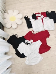 ÁO DÍP LEN NỮ VẠT VAI KÈM TAG MIU MIU THU ĐÔNG SẴN(XẢ 55 k)