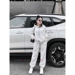 SET BỘ NỈ HAI DA MŨ 2 LỚP 2 MÀU NỮ THU ĐÔNG SẴN