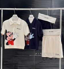SET BỘ MICKEY CỔ KÉO KHOÁ CVAY NỮ