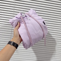 BỘ DÀI NỈ TÍM XUẤT DƯ THÊU NGỰA SIZE ĐẠI BÉ GÁI SẴN