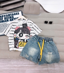 SET BÉ GÁI SIZE ĐẠI 2 MÀU (SALE 119k)
