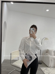 SƠ MI CỔ LỆCH TAY BỒNG (xả 55K)