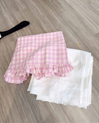 SET ÁO KẺ HỒNG SN QUẦN SUÔNG NỮ