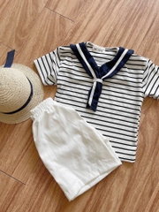 SET ÁO COTTON KẺ KHĂN MIX QUẦN KAKI BÉ TRAI SẴN(XẢ 59k)