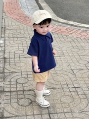 SET CỘC ÁO CỔ TRỤ QUẦN KAKI BÉ TRAI 2 MÀU