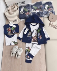 BỘ DÀI COTTON ÁO KHOÁC CHÂN CUA SIÊU NHÂN BÉ TRAI