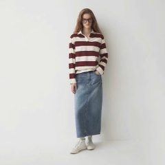 CHÂN VÁY JEAN NỮ WHOAU XẺ SAU DÁNG DÀI SẴN(SALE 149k)
