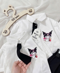 SET CỘC ÁO SƠ MI TRẮNG KÈM QUẦN VÁY KURUMI BÉ GÁI SẴN( xả 69k)