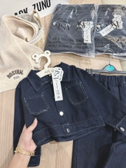 SET BỘ DÀI JEAN ĐEN BÉ TRAI