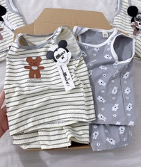 SET 2 BỘ CỘC BA LỖ TONE GHI KẺ BÉ TRAI
