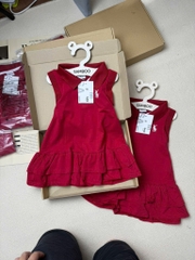 VÁY POLO ĐỎ THÊU NGỰA BÉ GÁI SẴN(SALE 59k)