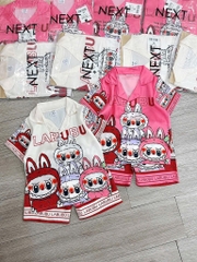SET 2 BỘ ĐÙI PIZAMA LABUBU BÉ GÁI(XẢ 125k)