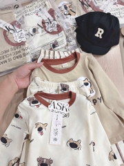 SET 2 BỘ DÀI COTTON CUTE PUPPY SIÊU CƯNG BÉ TRAI