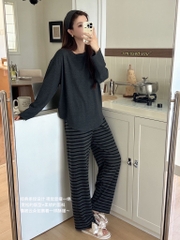 SET BỘ NGỦ QUẦN KẺ 4 MÀU QC NỮ