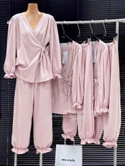SET BỘ DÀI LEN THỎ HỒNG NỮ THU ĐÔNG SẴN (SALE 135k)