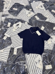 ÁO POLO DỆT VIỀN REN ZARA NỮ