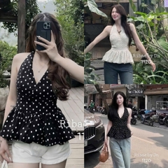 ÁO YẾM CHẤM BI NỮ SẴN