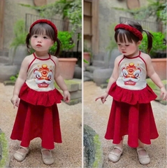 SET TRUNG THU KỲ LÂN ĐỎ BE BÉ TRAI BÉ GÁI SẴN