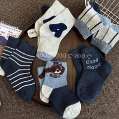ĐỒ LÓT - SET 10 ĐÔI TẤT COTTON CUTE BÉ TRAI BÉ GÁI