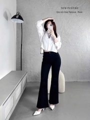 QUẦN JEANS NỮ ĐEN LOE SẴN (XẢ 89k)