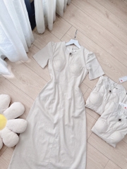 VÁY LI- EN CÚP NGỰC CỔ TẦU ĐÍNH TAG(XẢ 105k)