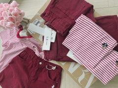 SET ÁO PHÔNG PHỐI MIX QUẦN JEAN SHORT LỬNG THÊU NỮ SẴN( Xả 145k)