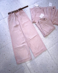 QUẦN JEAN SUÔNG HỒNG BABY KIUU + ĐAI NỮ