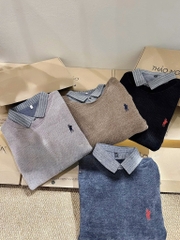 ÁO NGỰA PHỐI CỔ SƠ MI NAM THU ĐÔNG