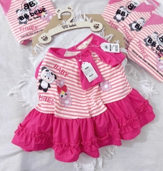 VÁY BÉ BABY THREE 2 MÀU HỒNG BÉ GÁI(XẢ 59k)