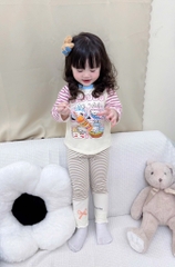 SET DÀI LABABU ĐÍNH NỔI ĐÁNG YÊU – MỀM MỊN CHUẨN COTTON XỊN BÉ GÁI
